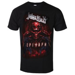 tričko pánské Judas Priest - Epitaph Red Horns - ROCK OFF - JPTEE07MB
