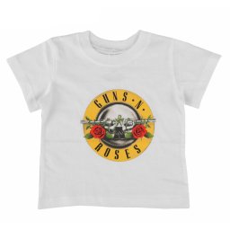 tričko dětské Guns N' Roses - Classic Logo - WHT - ROCK OFF - GNRTS04TW