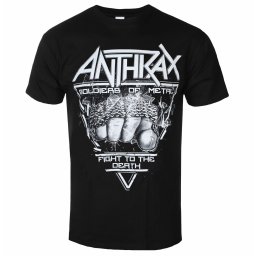 tričko pánské Anthrax - Soldier Of Metal - BLACK - ROCK OFF - ANTHTEE15MB