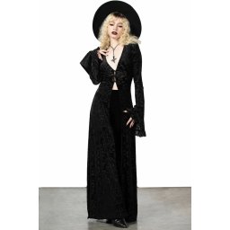 šaty dámské (přehoz) KILLSTAR - Woes Night Duster - Black - KSRA007720