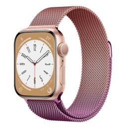 Řemínek iMore MILANESE LOOP Apple Watch Series 3/2/1 (42mm) - Fialovu - růžový