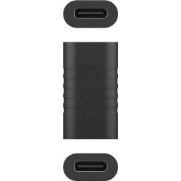 PremiumCord spojka pro kabeláž USB-C F/F - černá