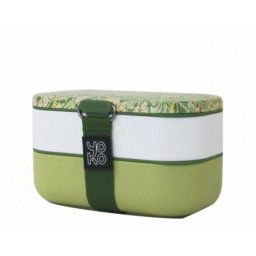 Box na jídlo Bento Yoko Design Jasmine, dvoupatrový, 1,2 litru