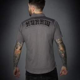 tričko pánské HYRAW - POLO GREY - SP23-M14