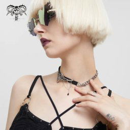 obojek DEVIL FASHION - Ms Arachnid Punk - AS136