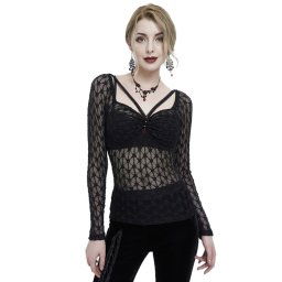 tričko dámské s dlouhým rukávem DEVIL FASHION - VITRAGE - TT190