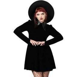 šaty dámské KILLSTAR - Cathedral II Skater - Black - KSRA008287