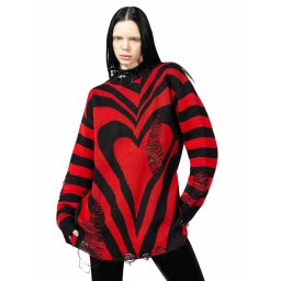 svetr dámský KILLSTAR - Libi Sweater - Red - KSRA008471