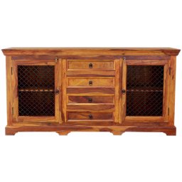 indickynabytek.cz - Komoda 180x90x45 Jali z indického masivu palisandr / sheesham