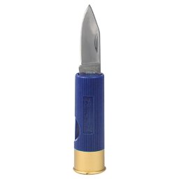 JACK PYKE nůž zavírací 4 cm SHOTGUN ve tvaru brokového náboje MODRÝ