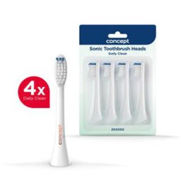 Náhradní hlavice Daily Clean ZK0050 pro zubní kartáčky Concept PERFECT SMILE ZK500x, 4 ks, bílé