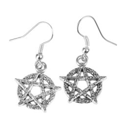 náušnice Pentagram - PSY817