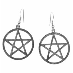 náušnice Pentagram - PSY959