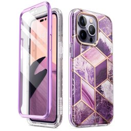 Pouzdro SUPCASE COSMO IPHONE 14 PRO MAX MARBLE fialové