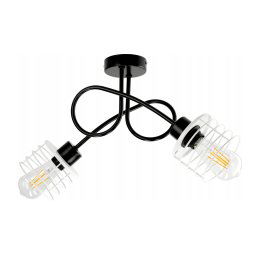 Berge LED stropní svítidlo LOFT - 2xE27 - SPRING WHITE LK0001-2XKB004