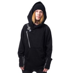 mikina pánská CHEMICAL BLACK - ADALIUS - BLACK - POI850