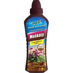 AGRO Organo-minerální kapalné hnojivo na muškáty 1 l 001331