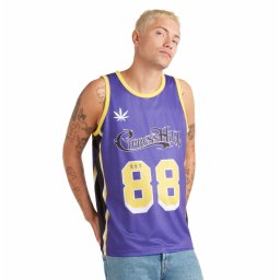 tílko pánské (dres) CYPRESS HILL GREENTHUMB - PURPLE/YELLOW/BLACK/WHITE - AMPLIFIED - ZAV836K21