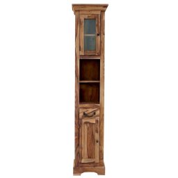 indickynabytek.cz - Skříňka do koupelny Jali 40x190x35 z indického masivu palisandr / sheesham