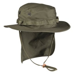 Klobouk JUNGLE s límcem rip-stop ZELENÝ vel. M