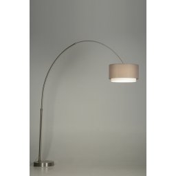 Stojací oblouková lampa Adamo Soffito Taupe