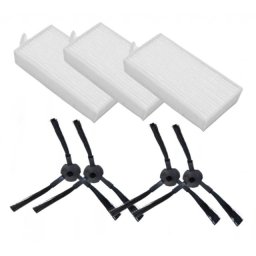 HEPA filtry a kartáče pro SILVERCREST, Tesla Robostar T10, T30, T40, Symbo, 7ks