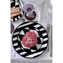 talíř KILLSTAR - Calagari Dinner - Black/White - KSRA008196