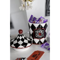 dekorace (dóza) KILLSTAR - Tricks N Chills Medium - Black/White - KSRA008200