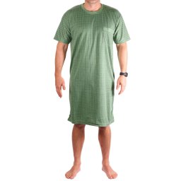Tonda pánská noční košile pro plné tvary XL zelená