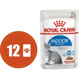 Royal Canin Indoor Sterilised VE ŠŤÁVĚ MULTIPACK - kapsička 12x85 g