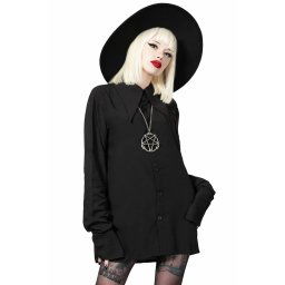 košile unisex s dlouhým rukávem KILLSTAR - Paimon - Black - KSRA008345