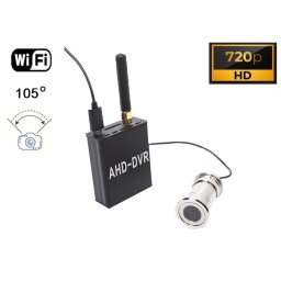 Kukátko do dveří 720P HD kamera s 105° úhel + WiFi DVR modul pro live přenos