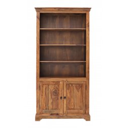 indickynabytek.cz - Knihovna 100x200x45 Jali z indického masivu palisandr / sheesham