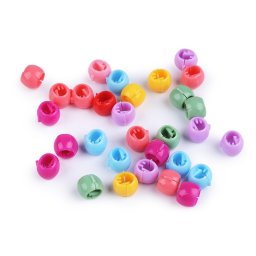 Korálky do vlasů zacvakávací, barva mix