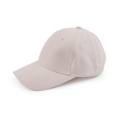 Bavlněná kšiltovka unisex vhodná k dozdobení, barva 2 béžová světlá