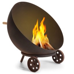 Blumfeldt Fireball Egon ocelová ohniště zahradní Ø66cm gril s ochranou proti dešti