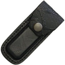 SHEATHS pouzdro opaskové SNAKE na zavírací nůž KOŽENÉ ČERNÉ