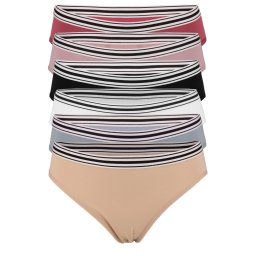 Ju menstruační bavlněné kalhotky 85-318 - 4bal XL vícebarevná
