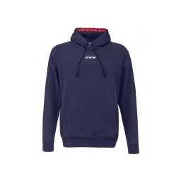 Mikina CCM Team Fleece Pullover Hoodie Navy SR SR XS = výška postavy 155 - 165cm