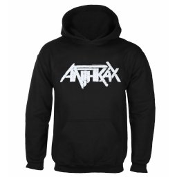 mikina pánská Anthrax - Logo - BLACK - ROCK OFF - ANTHHOOD30MB