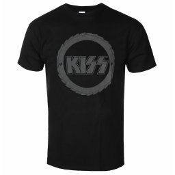 tričko pánské KISS - Buzzsaw Logo Hi-Build - BLACK - ROCK OFF - KISSTS46MB