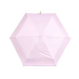 Skládací mini deštník s pevným pouzdrem, barva 2 pudrová