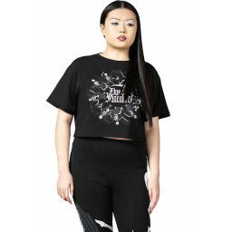 tričko dámské (top) KILLSTAR - Danse Macabre Crop - Black - KSRA008599