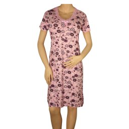 Amanda Baby pink dámská noční košile 206 XL růžová