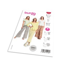 Střih Burda 5908 - Tričko peplum