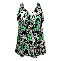 Delaney tankini plavky - horní díl S136-4 XL zelená