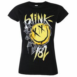 tričko dámské Blink 182 - Big Smile - Black - RTBLIGSBBIG