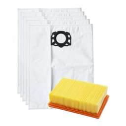 Filtr pro KÄRCHER WD 4, WD 5, WD 6, WD 7 a sáčky textilní 1+5ks