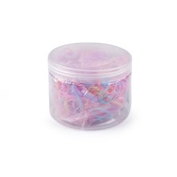 Malé gumičky do vlasů / na balení v dóze, barva 3 mix