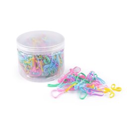 Malé gumičky do vlasů / na balení v dóze, barva 4 mix